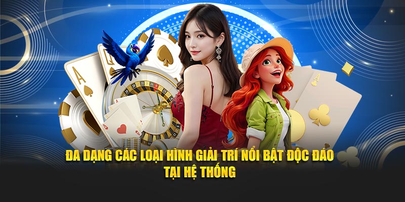 Đa dạng các loại hình giải trí nổi bật độc đáo tại hệ thống